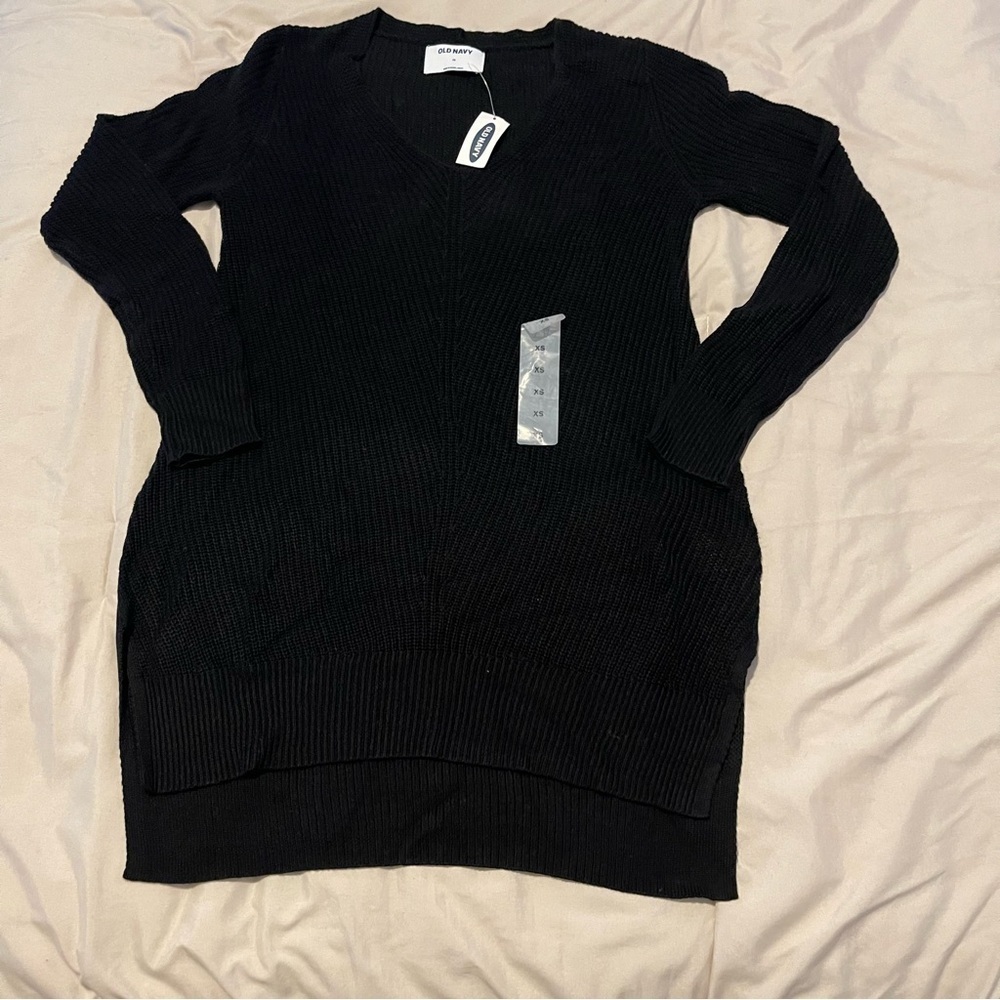 Old Navy TunicWomen's Black Sweater Size XS